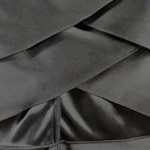 Adrianna Papell Womens Skirt Black Size 6 100% Polyester Zipper In The Back - Picture 10 of 12